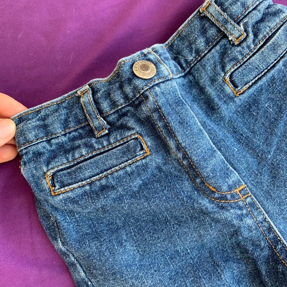 Baby 6-9 months embroidered Jeans flower - Picture 3 of 5